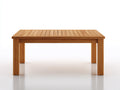 Table de jardin - Bois - 160 x 90 x 75 cm - Brun chaud - Style intemporel