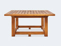 Table de jardin - Bois - 140 x 80 x 75 cm - Marron miel - Style rustique